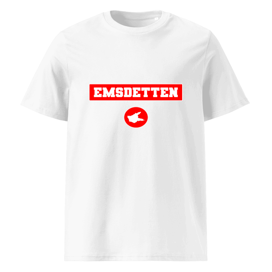 Personalisierbares Emsdetten T-Shirt – Signal14 Design – Weiß für Emsdetten