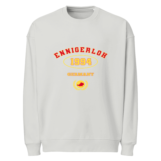 Personalisierbares Ennigerloh Sweatshirt – University 1994 Design – Heather Grau für Ennigerloh