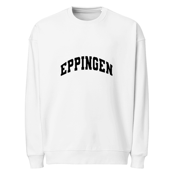 Personalisierbares Eppingen Sweatshirt – Varsity3 Design – Weiß für Eppingen