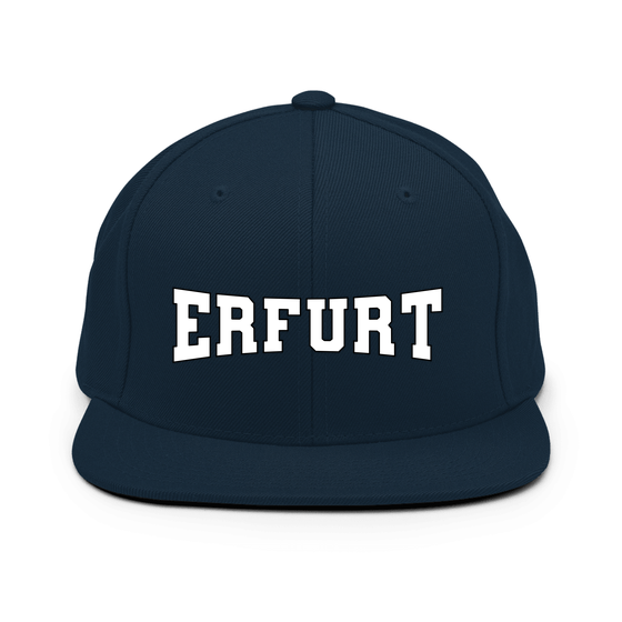 Erfurt Cap mit Varsity4-Design (Dunkles Navy)