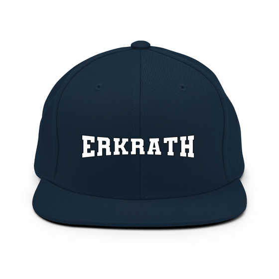 Personalisierbare Erkrath Cap – Varsity4 Design – Dunkles Navy für Erkrath