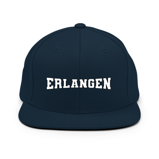 Personalisierbare Erlangen Cap – Varsity4 Design – Dunkles Navy für Erlangen