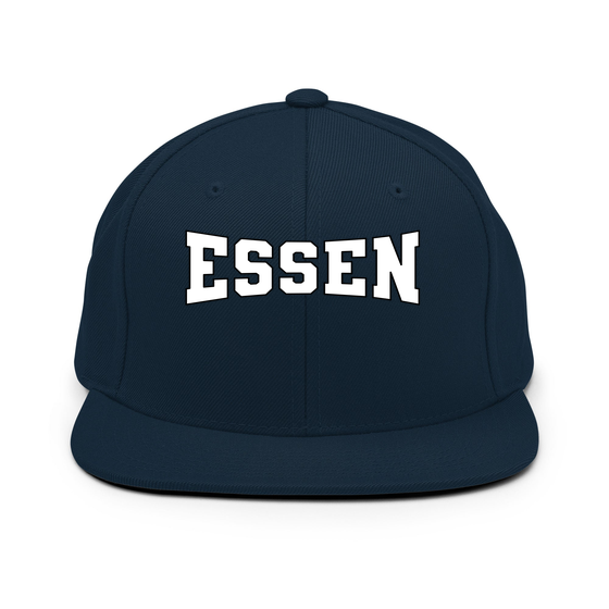 Personalisierbare Essen Cap – Varsity4 Design – Dunkles Navy für Essen