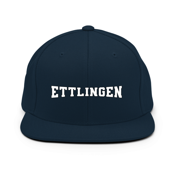 Personalisierbare Ettlingen Cap – Varsity4 Design – Dunkles Navy für Ettlingen