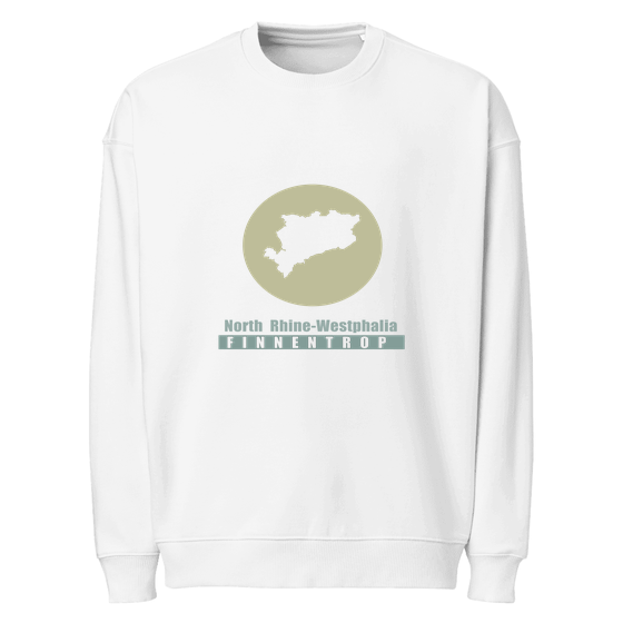 Personalisierbares Finnentrop Sweatshirt – Minimal Moon Design – Weiß für Finnentrop
