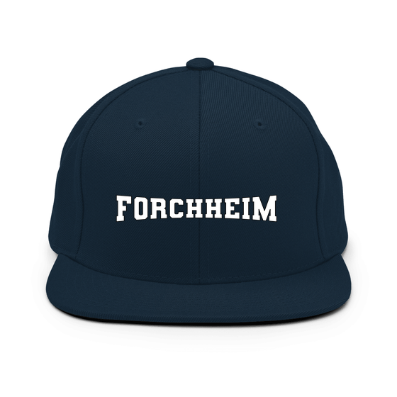 Personalisierbare Forchheim Cap – Varsity4 Design – Dunkles Navy für Forchheim