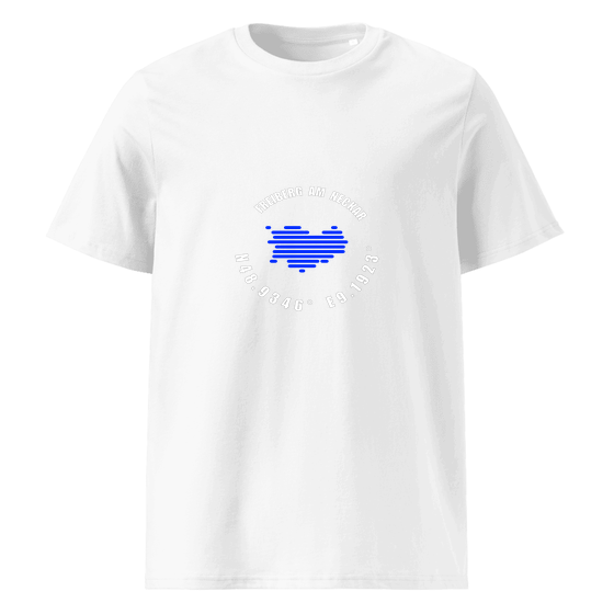 Personalisierbares Freiberg am Neckar T-Shirt – Minimal Coordinates Design – Weiß für Freiberg am Neckar