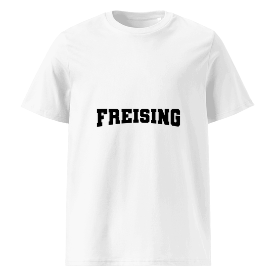 Personalisierbares Freising T-Shirt – Varsity17 Design – Weiß für Freising