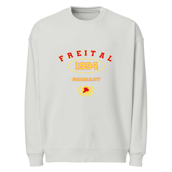 Personalisierbares Freital Sweatshirt – University 1994 Design – Heather Grau für Freital