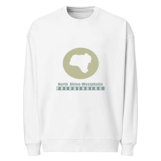 Personalisierbares Freudenberg Sweatshirt – Minimal Moon Design – Weiß für Freudenberg