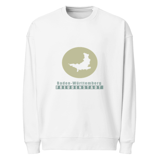 Personalisierbares Freudenstadt Sweatshirt – Minimal Moon Design – Weiß für Freudenstadt