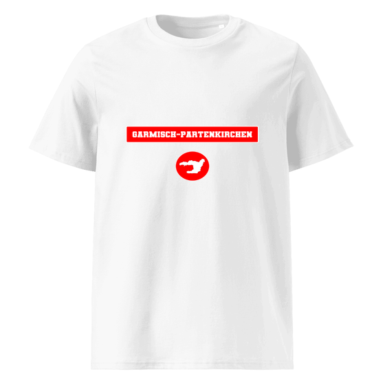 Personalisierbares Garmisch-Partenkirchen T-Shirt – Signal14 Design – Weiß für Garmisch-Partenkirchen