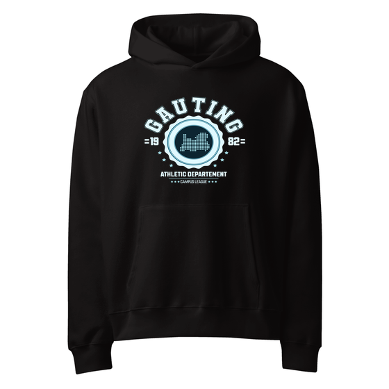 Personalisierbarer Gauting Hoodie – Varsity Hero Design – Schwarz für Gauting