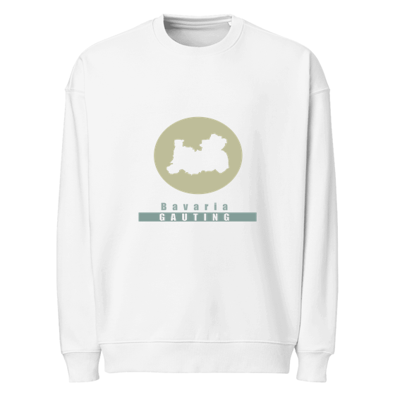 Personalisierbares Gauting Sweatshirt – Minimal Moon Design – Weiß für Gauting