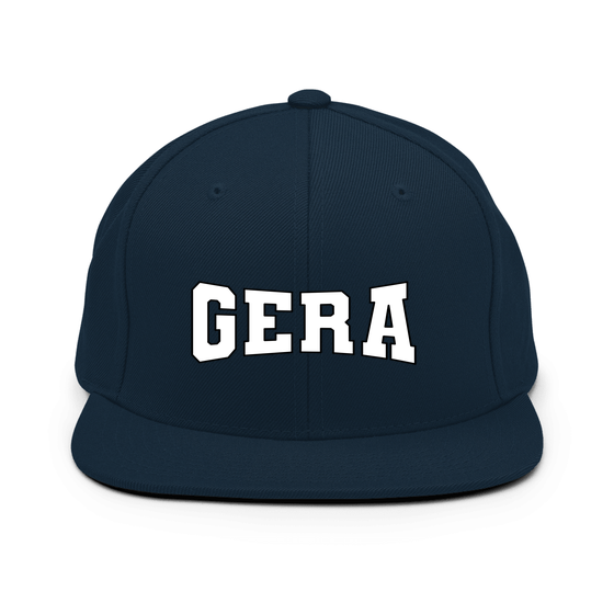 Personalisierbare Gera Cap – Varsity4 Design – Dunkles Navy für Gera
