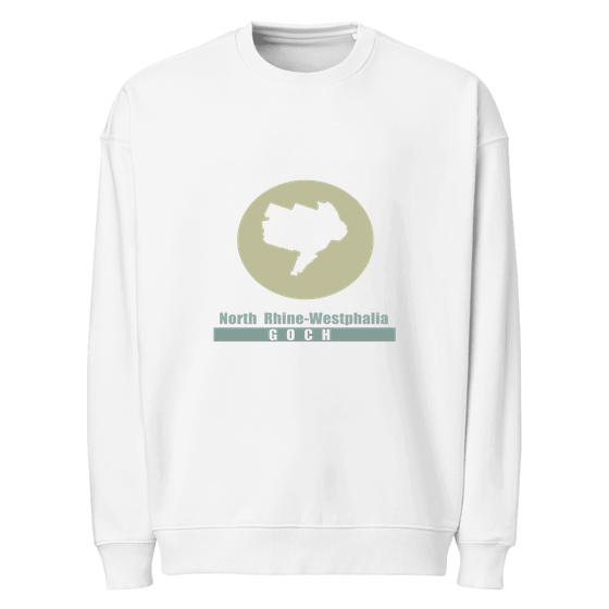 Personalisierbares Goch Sweatshirt – Minimal Moon Design – Weiß für Goch