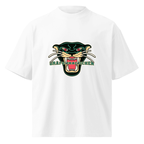 Personalisierbares Gräfenhainichen T-Shirt – Panther Design – Weiß für Gräfenhainichen