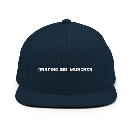 Personalisierbare Grafing bei München Cap – Varsity4 Design – Dunkles Navy für Grafing bei München