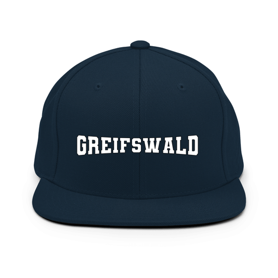 Greifswald Cap mit Varsity4-Design (Dunkles Navy)
