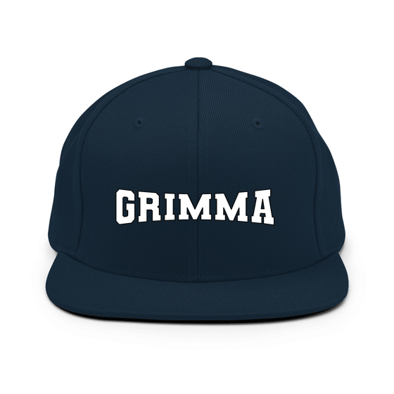 Personalisierbare Grimma Cap – Varsity4 Design – Dunkles Navy für Grimma