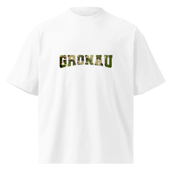 Personalisierbares Gronau T-Shirt – Camouflage Design – Weiß für Gronau