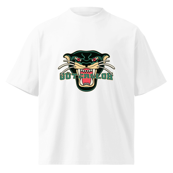 Personalisierbares Gütersloh T-Shirt – Panther Design – Weiß für Gütersloh
