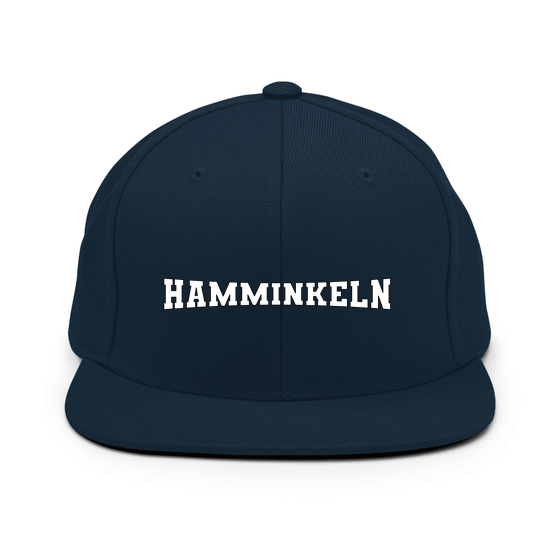 Personalisierbare Hamminkeln Cap – Varsity4 Design – Dunkles Navy für Hamminkeln