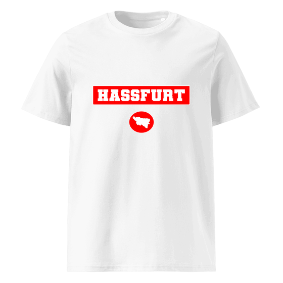 Personalisierbares Haßfurt T-Shirt – Signal14 Design – Weiß für Haßfurt
