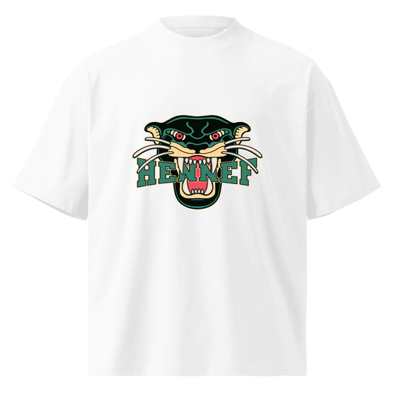 Personalisierbares Hennef T-Shirt – Panther Design – Weiß für Hennef