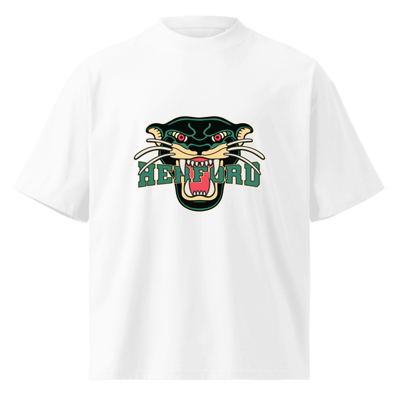 Personalisierbares Herford T-Shirt – Panther Design – Weiß für Herford