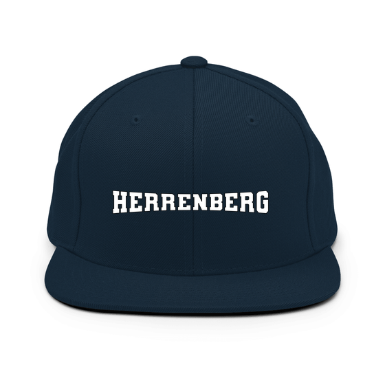 Personalisierbare Herrenberg Cap – Varsity4 Design – Dunkles Navy für Herrenberg