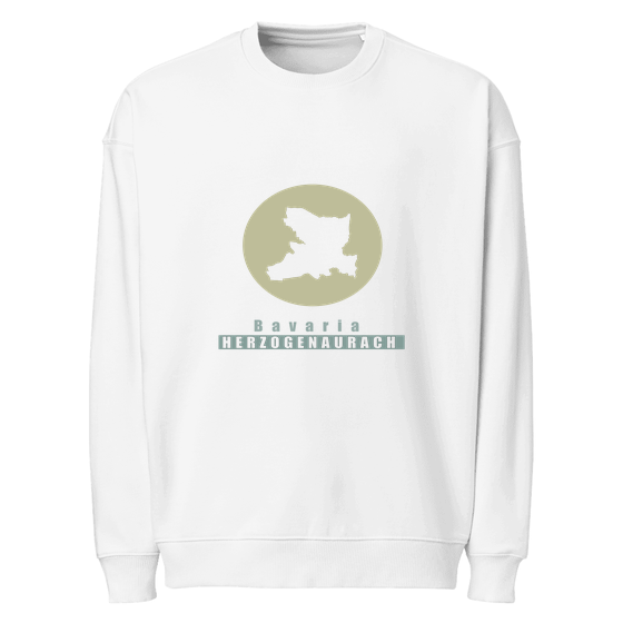 Personalisierbares Herzogenaurach Sweatshirt – Minimal Moon Design – Weiß für Herzogenaurach