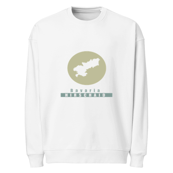 Personalisierbares Hirschaid Sweatshirt – Minimal Moon Design – Weiß für Hirschaid