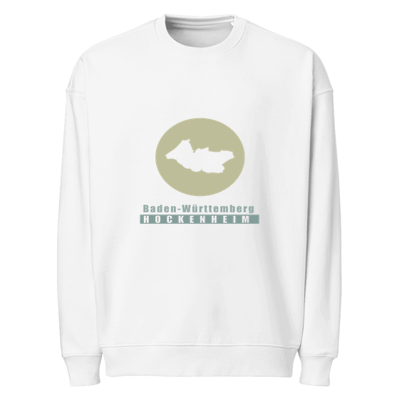 Personalisierbares Hockenheim Sweatshirt – Minimal Moon Design – Weiß für Hockenheim