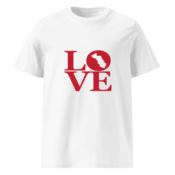 Personalisierbares Hörstel T-Shirt – Love Design – Weiß für Hörstel