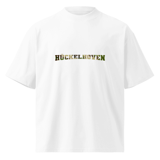 Personalisierbares Hückelhoven T-Shirt – Camouflage Design – Weiß für Hückelhoven
