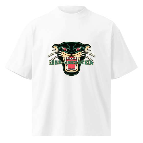 Personalisierbares Idar-Oberstein T-Shirt – Panther Design – Weiß für Idar-Oberstein