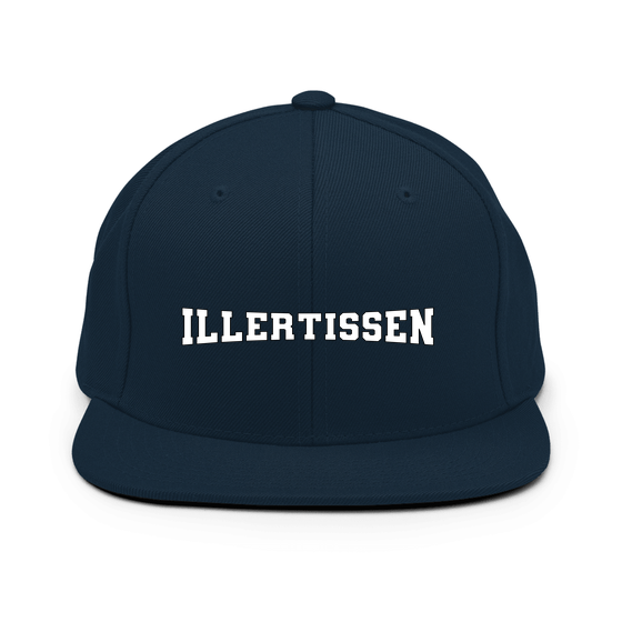 Personalisierbare Illertissen Cap – Varsity4 Design – Dunkles Navy für Illertissen