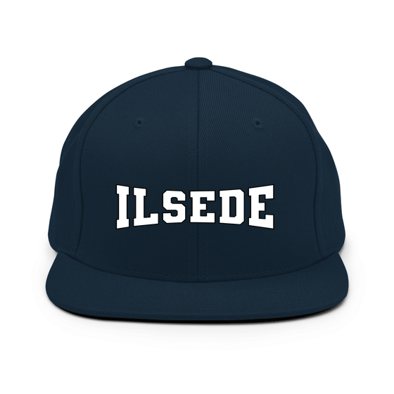 Personalisierbare Ilsede Cap – Varsity4 Design – Dunkles Navy für Ilsede