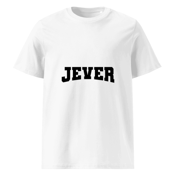 Personalisierbares Jever T-Shirt – Varsity17 Design – Weiß für Jever