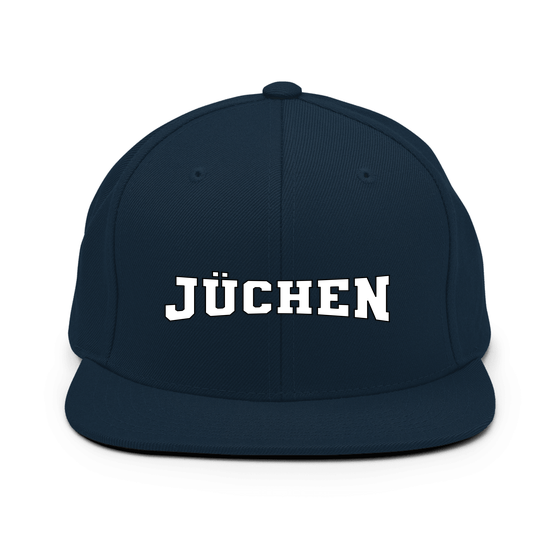 Personalisierbare Jüchen Cap – Varsity4 Design – Dunkles Navy für Jüchen