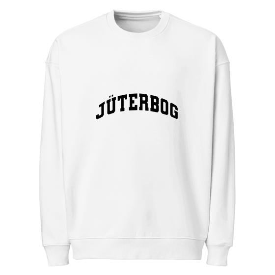 Personalisierbares Jüterbog Sweatshirt – Varsity3 Design – Weiß für Jüterbog