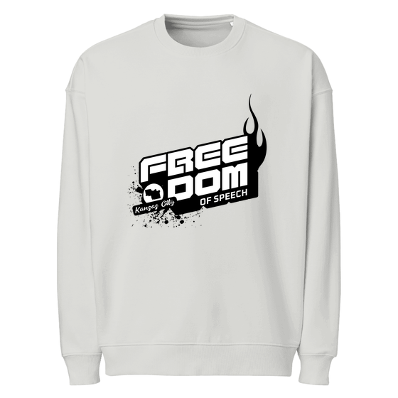 Kansas City Sweatshirt with Protests and Political Rallies in Kansas City design (Heather Grau)