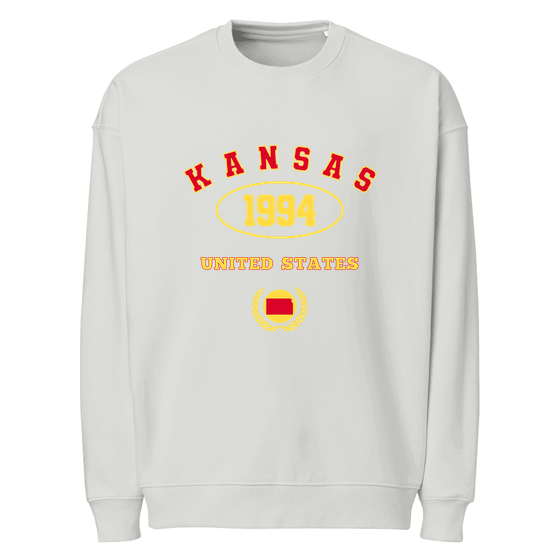 Kansas Sweatshirt with University 1994 design (Heather Grau)