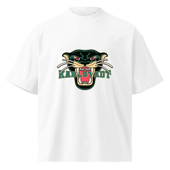 Personalisierbares Karlstadt T-Shirt – Panther Design – Weiß für Karlstadt