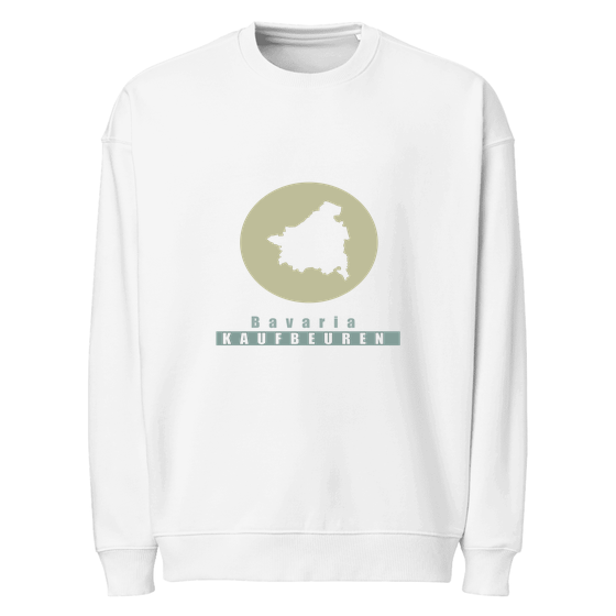 Personalisierbares Kaufbeuren Sweatshirt – Minimal Moon Design – Weiß für Kaufbeuren