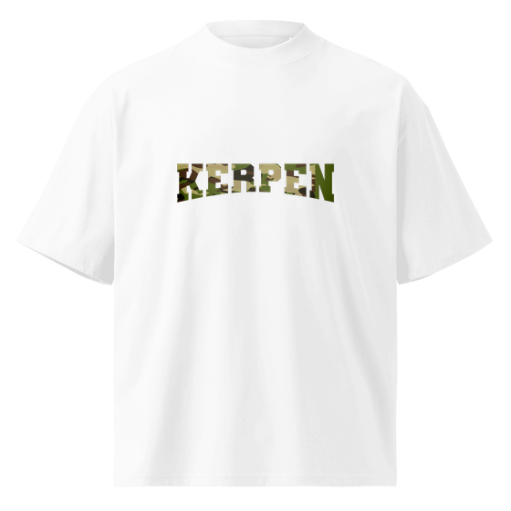 Personalisierbares Kerpen T-Shirt – Camouflage Design – Weiß für Kerpen