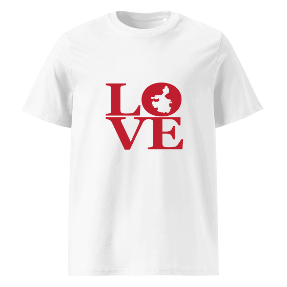 Personalisierbares Kiel T-Shirt – Love Design – Weiß für Kiel