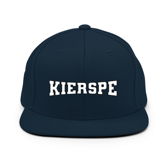Personalisierbare Kierspe Cap – Varsity4 Design – Dunkles Navy für Kierspe