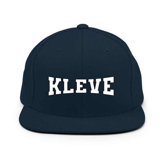 Personalisierbare Kleve Cap – Varsity4 Design – Dunkles Navy für Kleve